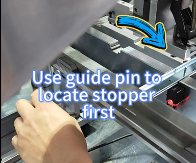 How to setting telescopic slide rail riveting machine slide lengths